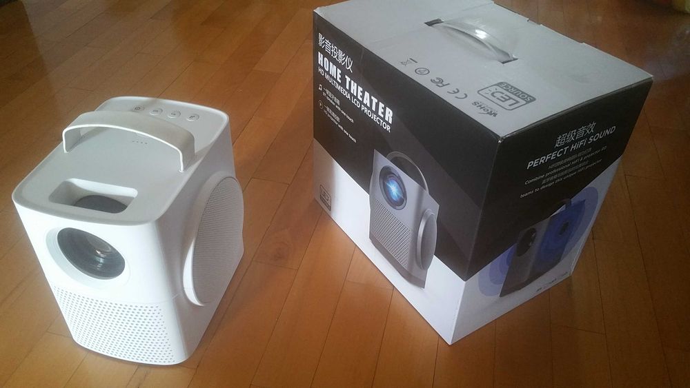 Projetor Led (colunas som, Bluetooth, WiFi, HDMI, USB, comando remoto)64738055816706121