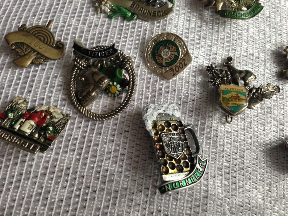 Przypinki do kapelusza 10 szt. komplet.