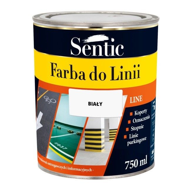 SENTIC Farba do Betonu do Linii 0,75L BIAŁA