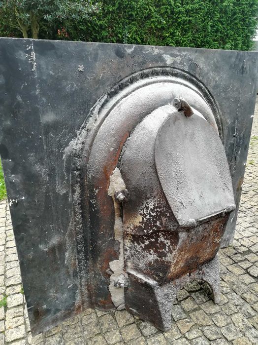 Lareira em ferro maciço, estilo Inglês