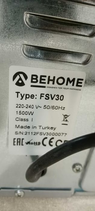 Behome FSV30 Kuchenka elektryczna wentylowana, samoczyszcząca 30L
