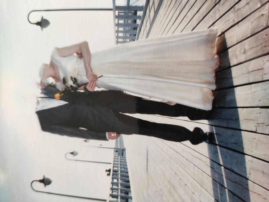 suknia ślubna w stylu napoleońskim rozm. 38