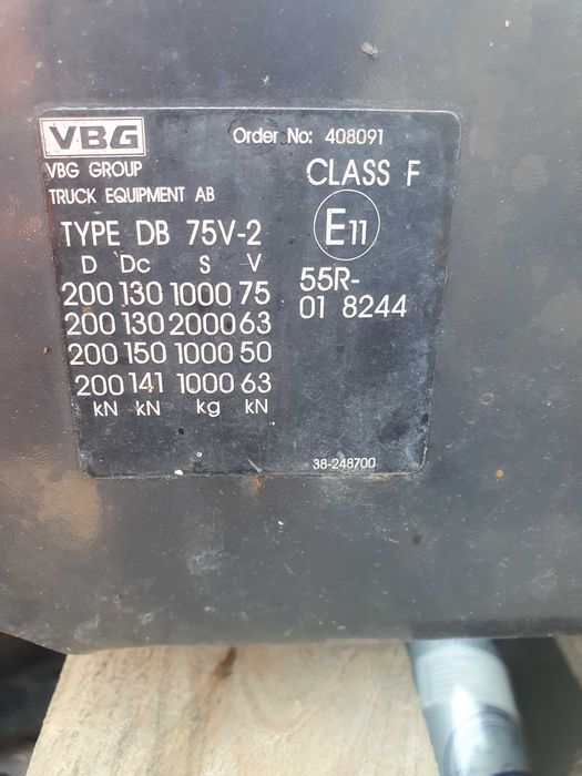 Belka Zaczep Manualny Tył VOLVO  Mercedes Man
