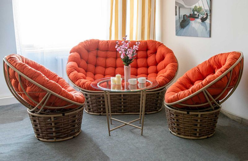 Комплект Садовой Мебели для дачи Фемели Альфа (Мамасан+2 Папасана+Икс ...