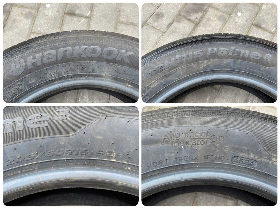 4X OPONY LETNIE 205/60R16 92H Hankook Ventus Prime 3 7.4MM 2024R NOWE!