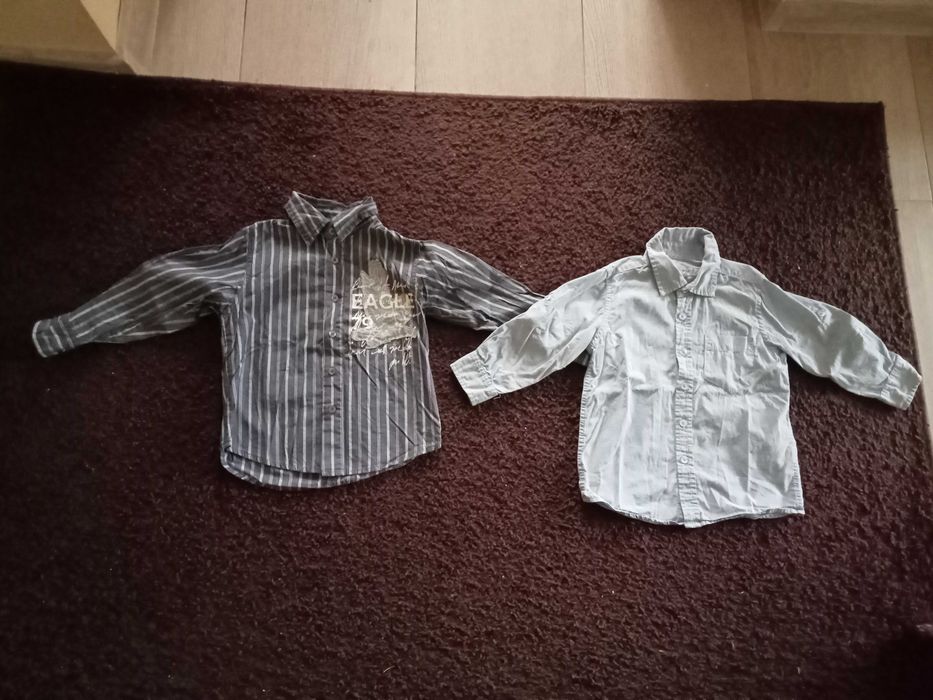 2 koszule eleganckie dla dziecka rozmiar 104