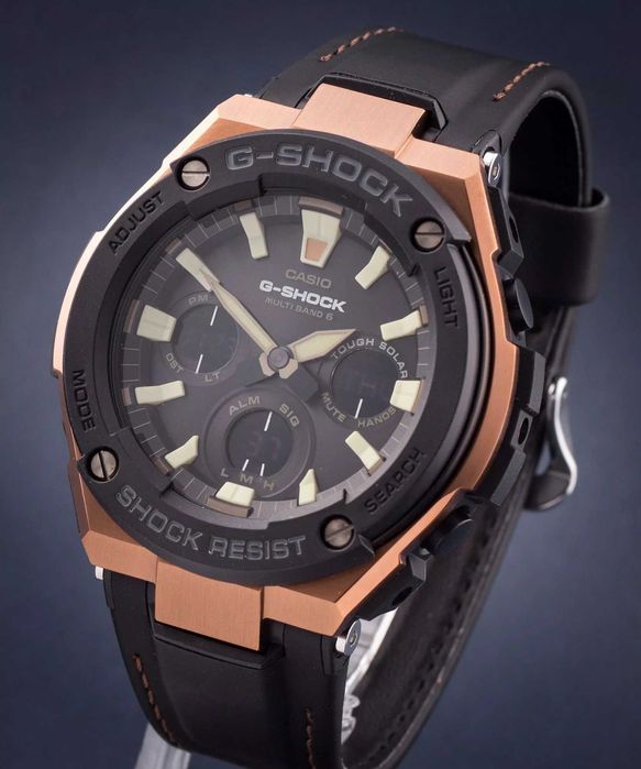Zegarek męski Casio G-SHOCK GST-W120L-1AER Solar Waveceptor 52 mm
