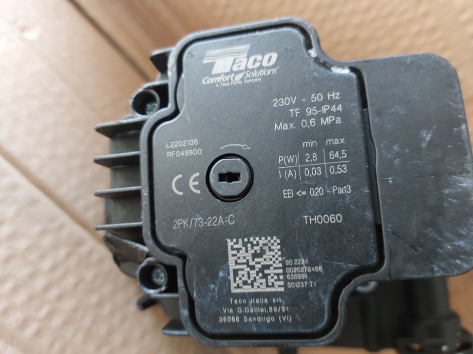Pompa TACO 2PK/73-22A-C do Combitek CDS