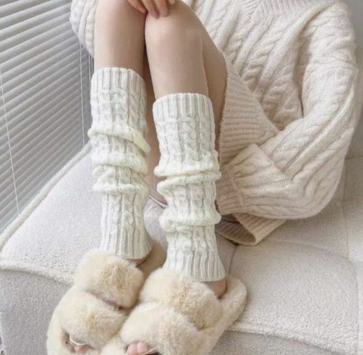 Ciepłe damskie podkolanówki