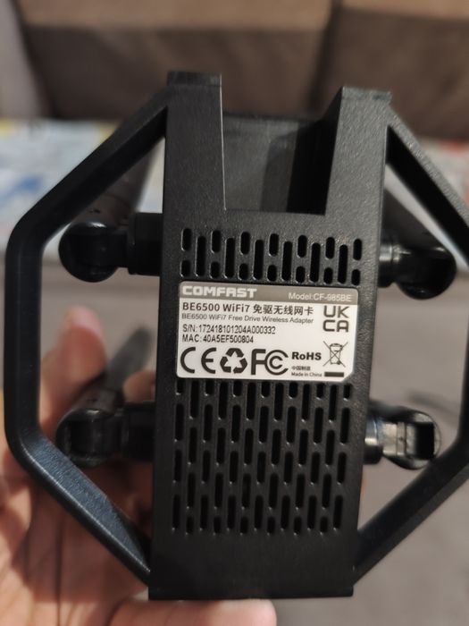 COMFAST CF-985BE 6500Mbps Adapter karta sieciowa bezprzewodowa WiFi 7