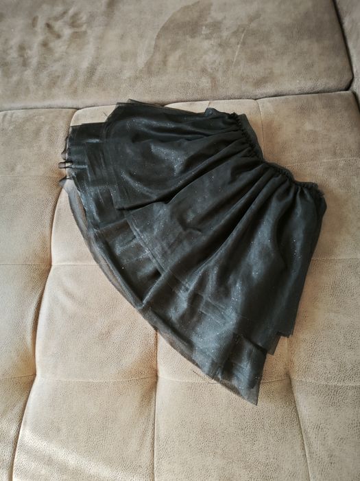 Чорна фатінова спідниця H&M hm для дівчинки 7-8 років, 128 см.