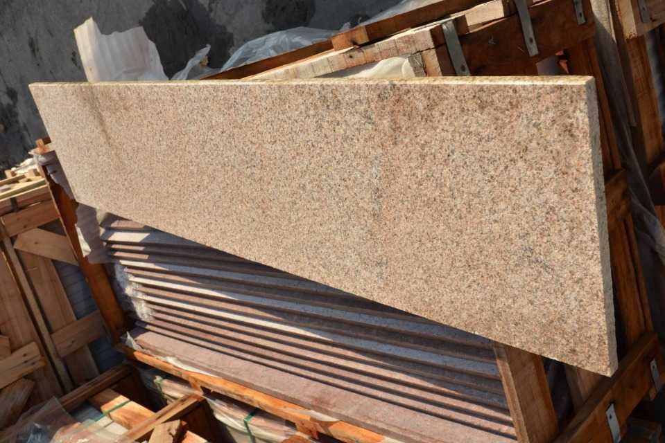 GRANIT | G682 Yellow Pink | płomieniowany | stopień | 150x33x2cm