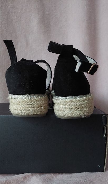 Espadryle czarne rozmiar 38