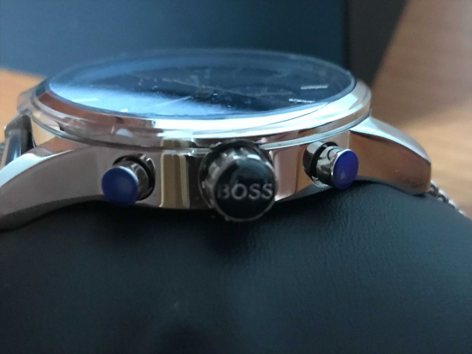 Relógio Hugo Boss Prateado & Azul
