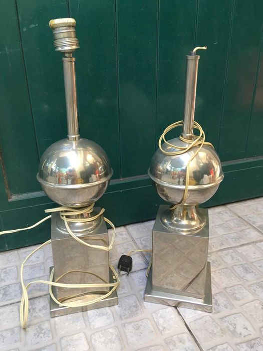 Candeeiros antigos em estanho