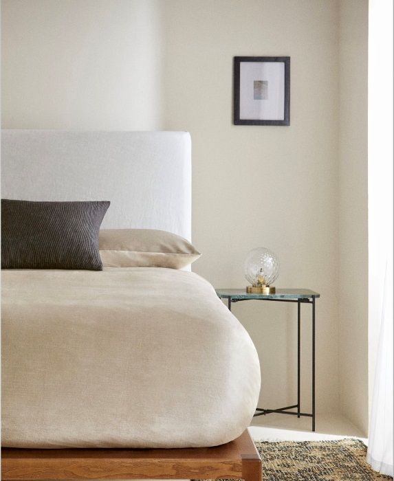 Capa de Edredão e Fronhas de Almofadas em Veludo Zara Home