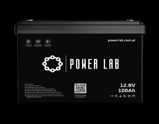Akumulator LiFePO4 12,8V 100Ah Bluetooth | lekki | 6000 cykli
