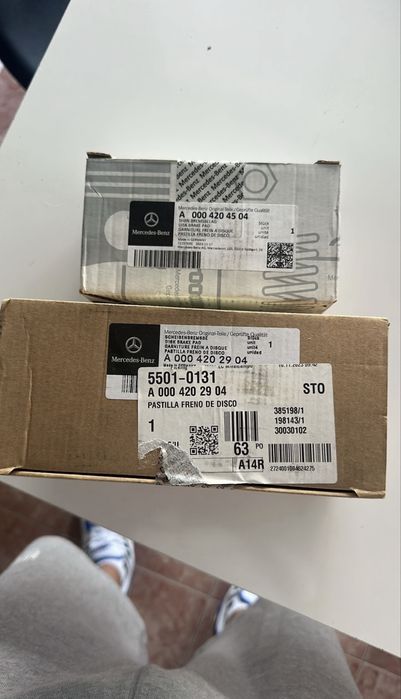 Pastilhas travão frente e tras mercedes w205