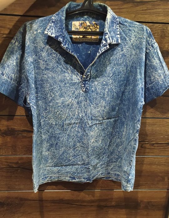 Blowout street wear вінтажна джинсова кофта з коротким рукавом