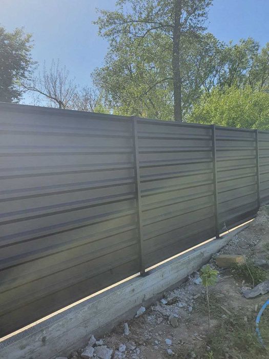Профнастил, огорожа, дах, покрівля, металопрофіль, паркан бляха