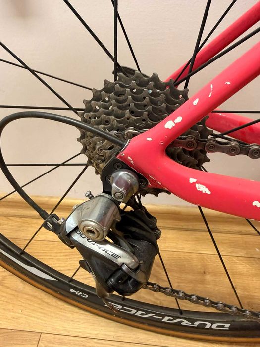 Rower szosowy karbonowy Canyon Ultimate CF SLX różowy, rozm. S carbon