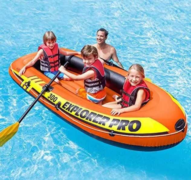 Надувний човен Intex Explorer Pro 300 Set (58358) | 3-місний | Весла + насос | 244×117×36 см | До 200 кг