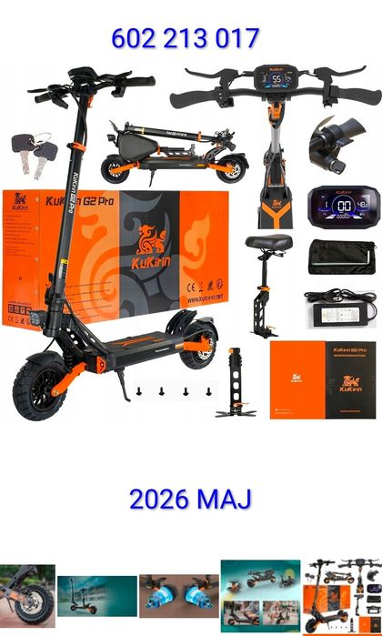 Hulajnoga elektryczna  KUKIRIN G2 PRO najnowszy model 2026 dostawa 20 maj