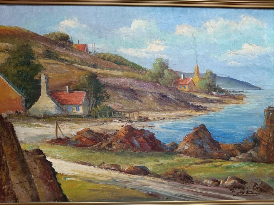 Stary obraz na płótnie INGOLF DUE