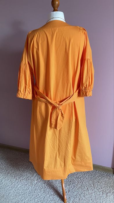Sukienka orange bawełna koszulowa 40/42/44/46