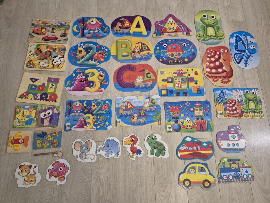 Puzzle i układanki drewniane