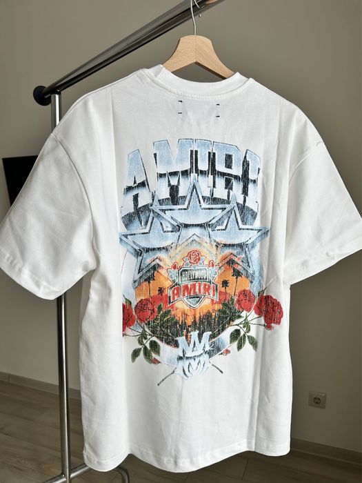 Футболка чорна та біла Amiri.