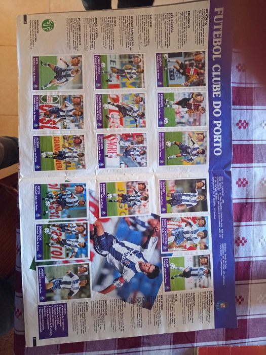 Caderneta cromos Panini época 96/97