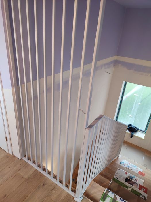 Balustrada harfa metalowa