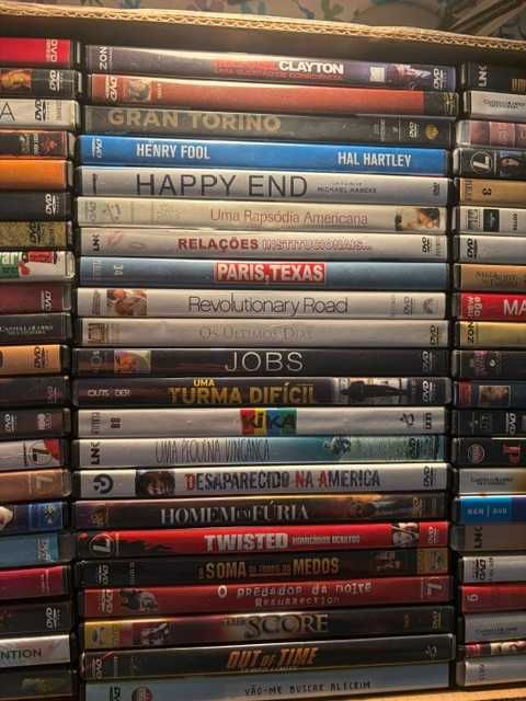 DVDs - Coleção privada de cinema de autor, independente e premiado. Ex: Mulholland Drive, Paris Texas, A Rede Social, Gran Torino, e muitos outros.