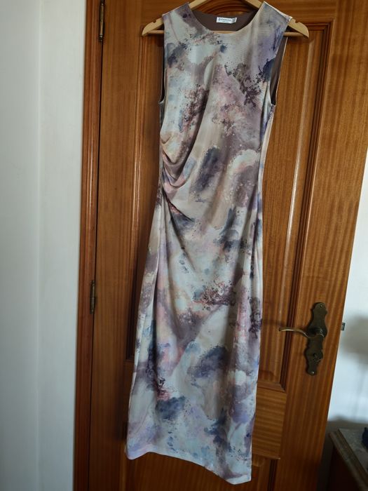 Vestido com drapeado