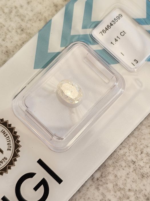 Naturalny brylant 1.41 ct oval, IGI Certyfikat – Super Okazja!
