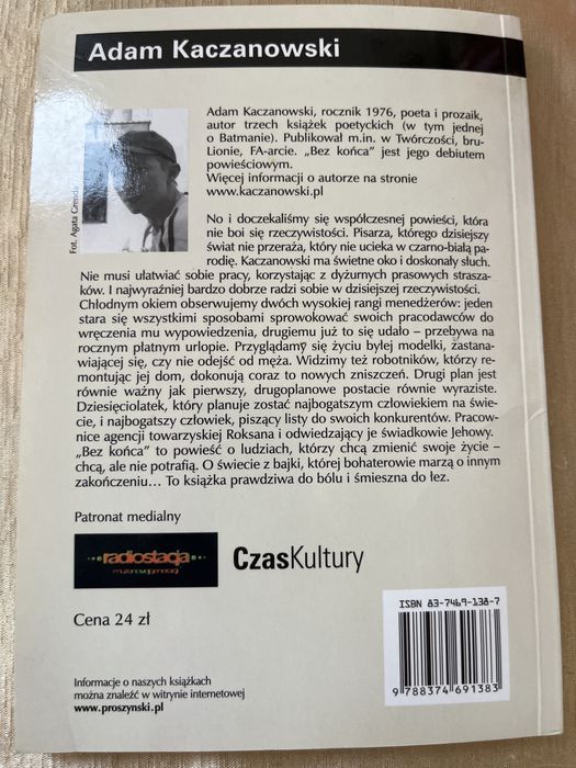 Adam Kaczanowski Bez końca