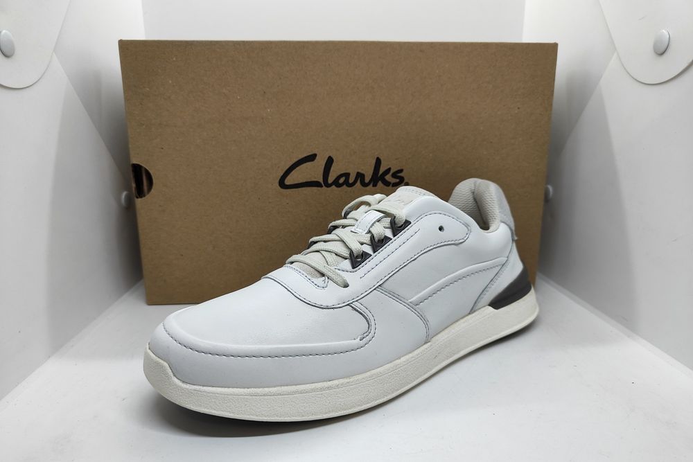 кожаные EU42 26,5см кроссовки Clarks оригинал