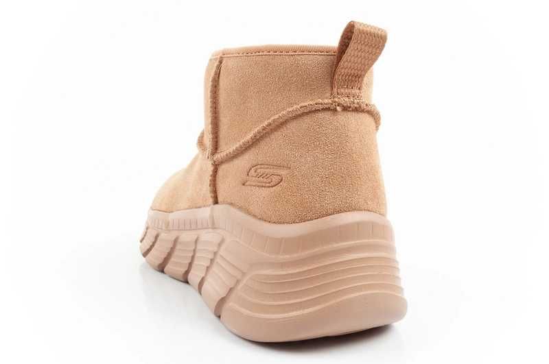 Skechers zimowe damskie botki za kostkę ocieplane skórzane r. 36-41