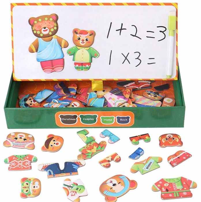 Tablica magnetyczna UKŁADANKA EDUKACYJNA UBIERANIE montessori