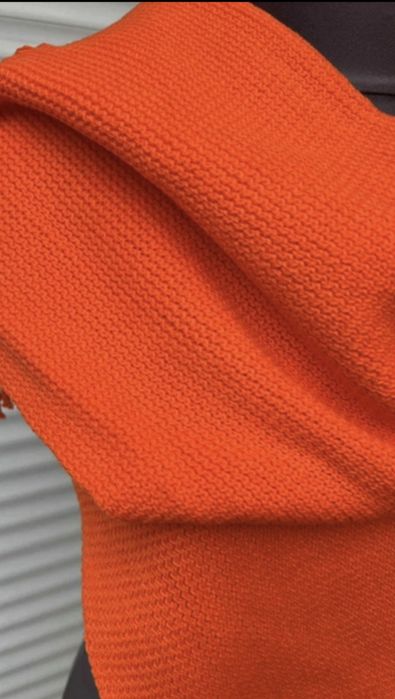 Szalik unisex jesien zima oranz