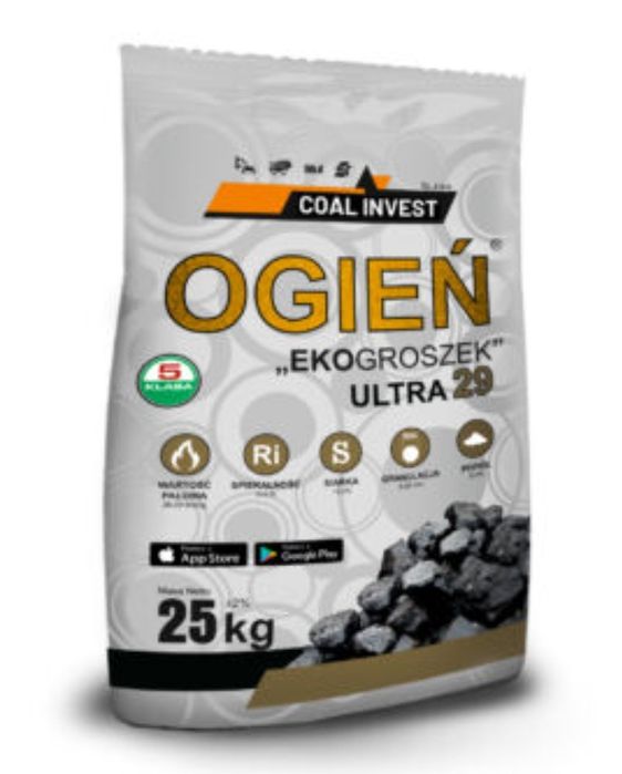 Ekogroszek OGIEŃ ULTRA 29  26-29 MJ/kg 1000 kg Opole węgiel