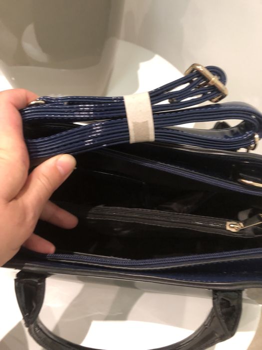 Жіноча лакова сумка шопер