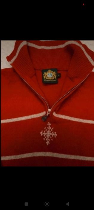 Sweter męski golf wełniany