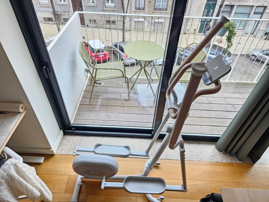 Decathlon Domyos Bicicleta Elíptica Initial Elliptical 100, branco