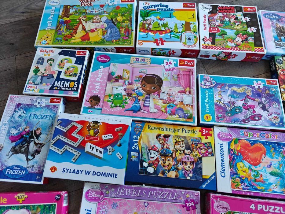Puzzle /gry dla dzieci/ sprzedam całość