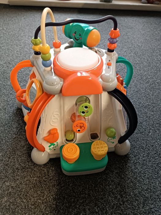 Interaktywna kostka edukacyjna 6 boków + młoteczek