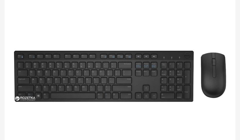 Клавиатура+ мышка комплект wireless keyboard and mouse dell km636