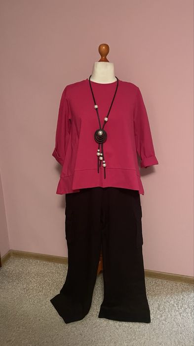 Basic bluzka tunika 158c malinowa 40/42/44/46