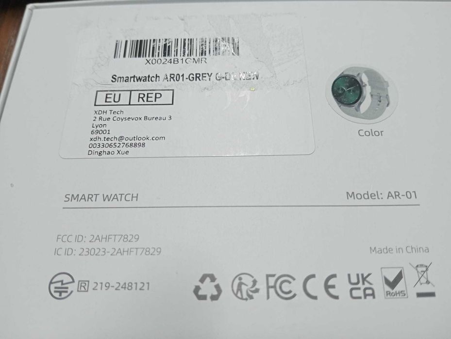 Smartwatch AR01 Grey – App VeryFit – NOVO na Caixa